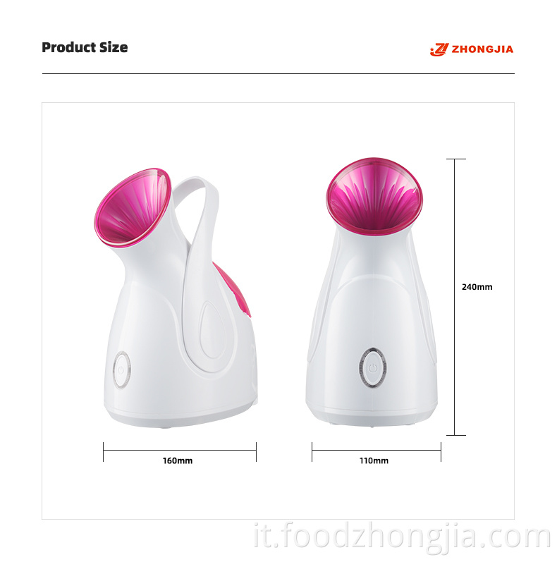 Mini nano nano nano a nebbia calda ionica professionale 3 in 1 piroscafo umidificatore di aromaterapia per la pulizia idratante per il viso